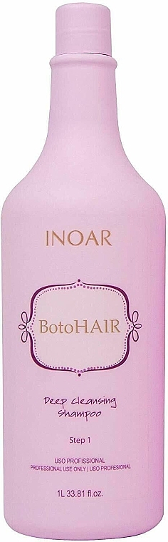 Шампунь для відновлення волосся після термічної обробки - Inoar BotoHair Deep Cleansing Shampoo — фото N1