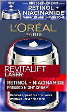 Нічний крем з ретинолом та нікотинамідом проти зморщок та для покращення кольору обличчя - L'Oreal Paris Revitalift Lazer — фото N2