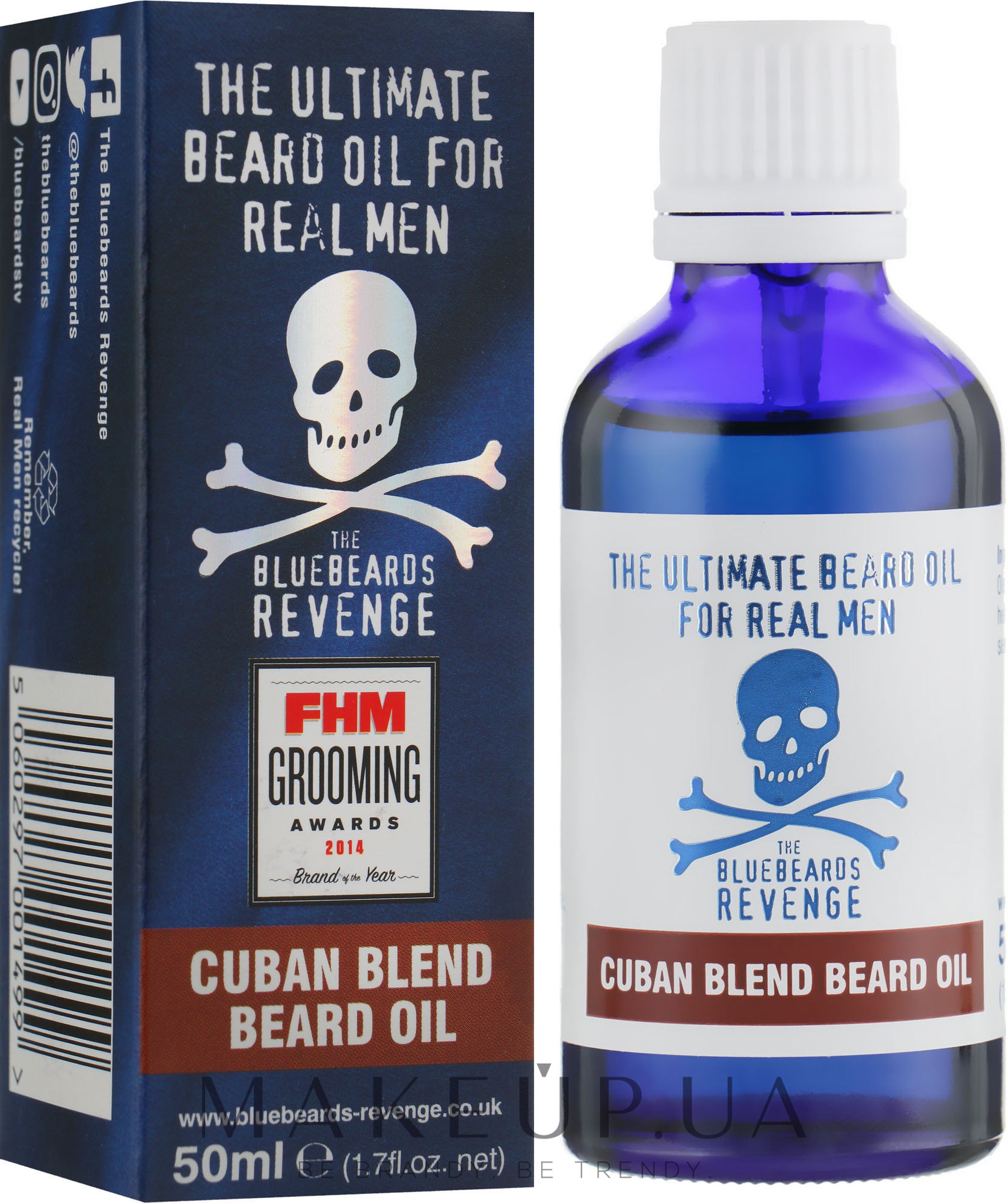 Масло для бороды "Кубинская смесь" - The Bluebeards Revenge Cuban Blend Beard Oil — фото 50ml
