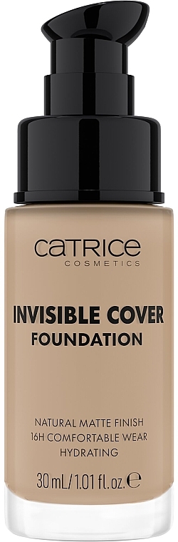 Тональна основа - Catrice Invisible Cover Foundation