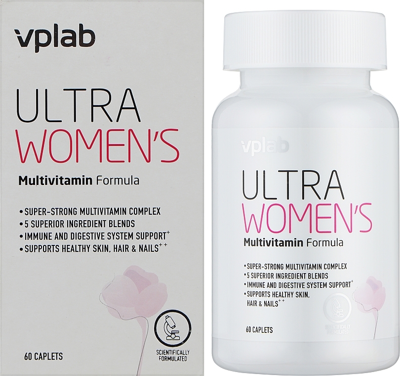 Мультивитаминный комплекс для женщин, капсулы - VPLab Ultra Women's Multivitamin Formula — фото N4