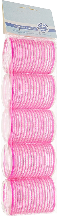 Бигуди-липучки, 40 мм, розовые - Globus Group — фото N1