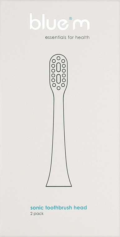 Сменные насадки к звуковой щетке, 2 шт - Bluem Sonic+ Toothbrush Head — фото N1