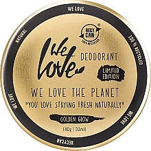 Духи, Парфюмерия, косметика Натуральный кремовый дезодорант "Golden Glow" - We Love The Planet Deodorant Golden Glow