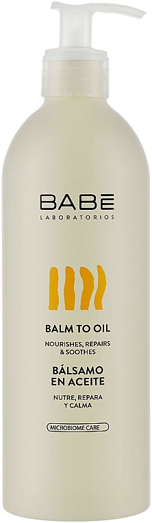 Бальзам-масло для тела "Эмолиент-трансформер" для сухой, атопической и чувствительной кожи - Babe Laboratorios Balm To Oil — фото N1