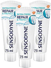 Набір - Sensodyne Repair&Protect Extra Fresh (toothpaste/3х75ml) — фото N1