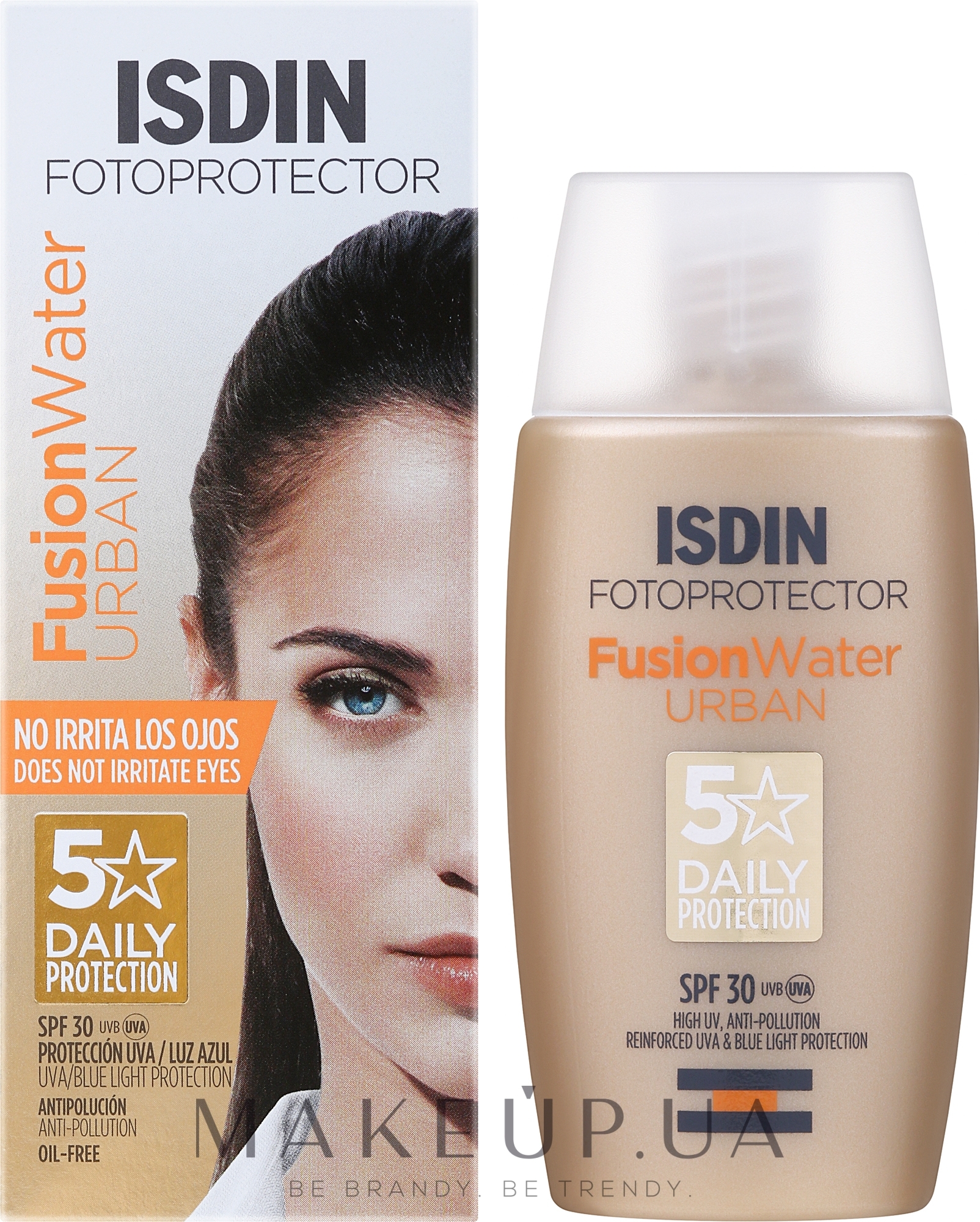 Солнцезащитное средство для лица - Isdin Fotoprotector Fusion Water SPF 30+ — фото 50ml