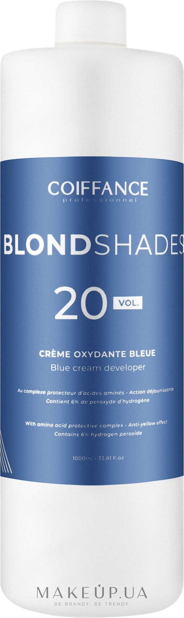 Окислитель - Coiffance Professionnel Blondshades 20 Vol Blue Cream Developer — фото 1000ml