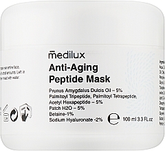 Духи, Парфюмерия, косметика Омолоджуюча антивікова маска з пептидами - Medilux Anti-Aging Peptide Mask