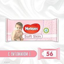 Духи, Парфюмерия, косметика Детские влажные салфетки Soft Skin, 56шт - Huggies