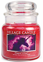Ароматическая свеча в банке "Волшебный единорог" - Village Candle Magical Unicorn — фото N3