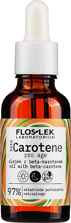 Масло для лица с бета-каротином - Floslek Beta Carotene Oil — фото N1