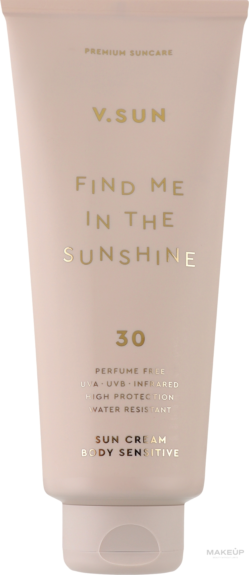 Солнцезащитный крем для тела - V.Sun Find Me In The Sunshine Sun Cream Body SPF 30 Perfume Free — фото 200ml