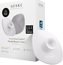 Щетка для лица, белая - Geske Facial Brush 4 In 1 — фото N2