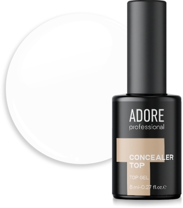 Камуфлирующий топ, 8 мл - Adore Professional Concealer Top — фото 01 - Blanc