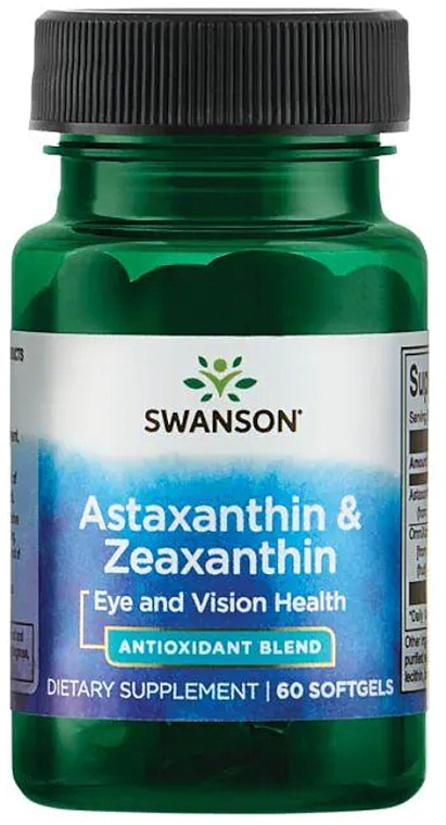 Пищевая добавка "Астаксантин и зеаксантин" - Swanson  — фото N1