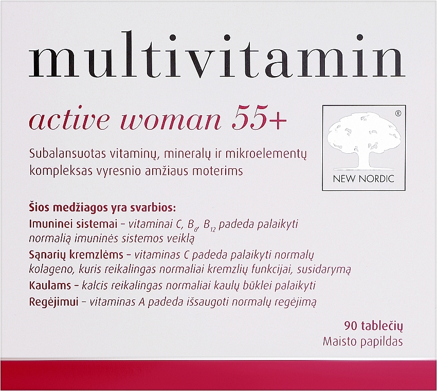 Мультивитамины для женщин 55+ - New Nordic Multivitamin Active Women 55+ — фото N1