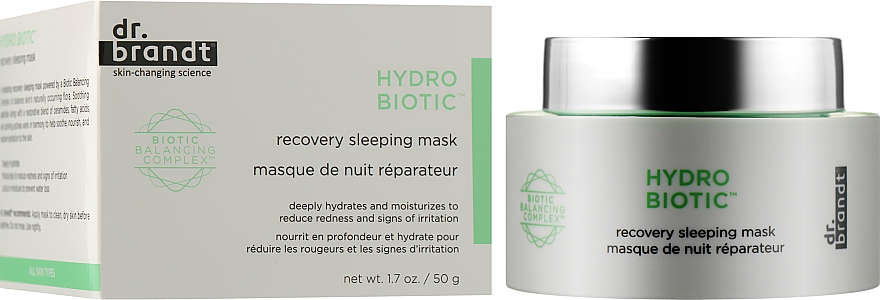 Ночная восстанавливающая маска с биотическим комплексом - Dr. Brandt Hydro Biotic Recovery Sleeping Mask — фото N2