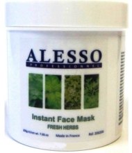 Протизапальна розчинна маска "Свіжі трави" - Alesso Professionnel Instant Face Mask — фото N1