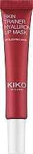 Парфумерія, косметика Нічна маска для губ з гіалуроновою кислотою - Kiko Milano Skin Trainer Hyaluron Lip Mask