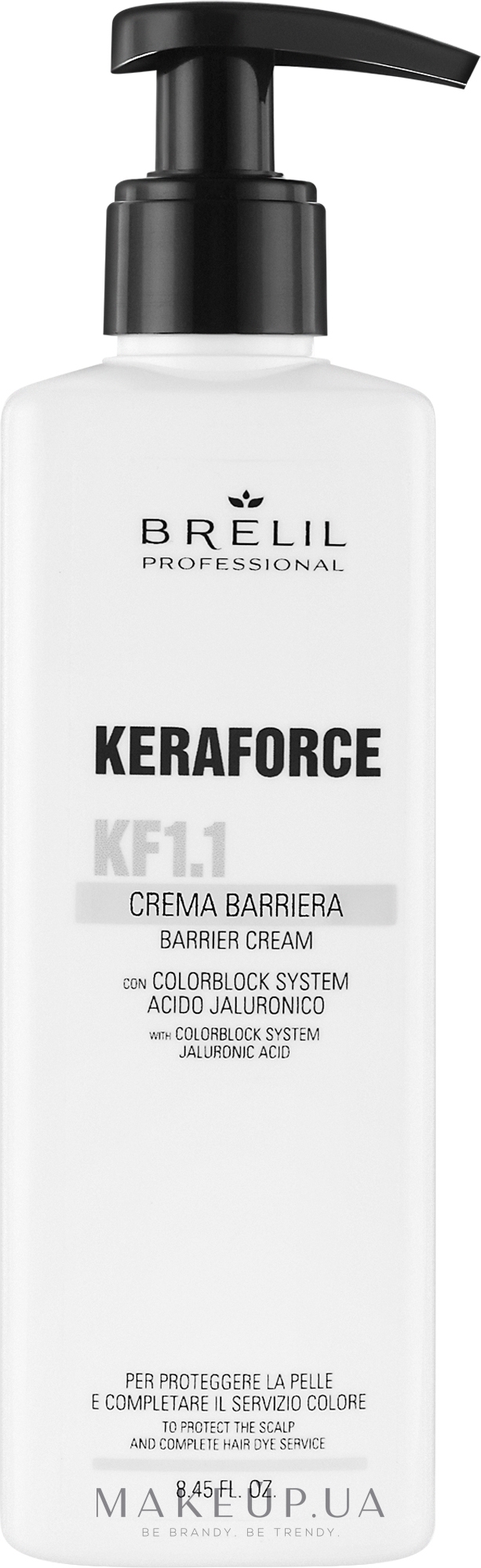 Захисний крем для волосся - Brelil Keraforce KF1.1 Barrier Cream — фото 250ml