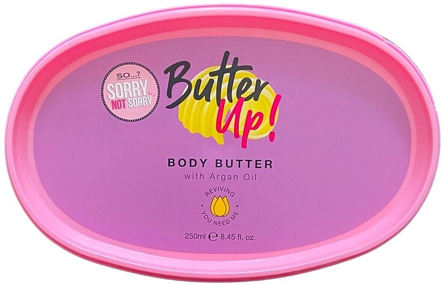 Масло для тіла - So…? Sorry Not Sorry Butter Up Body Butter with Argan Oil — фото N1