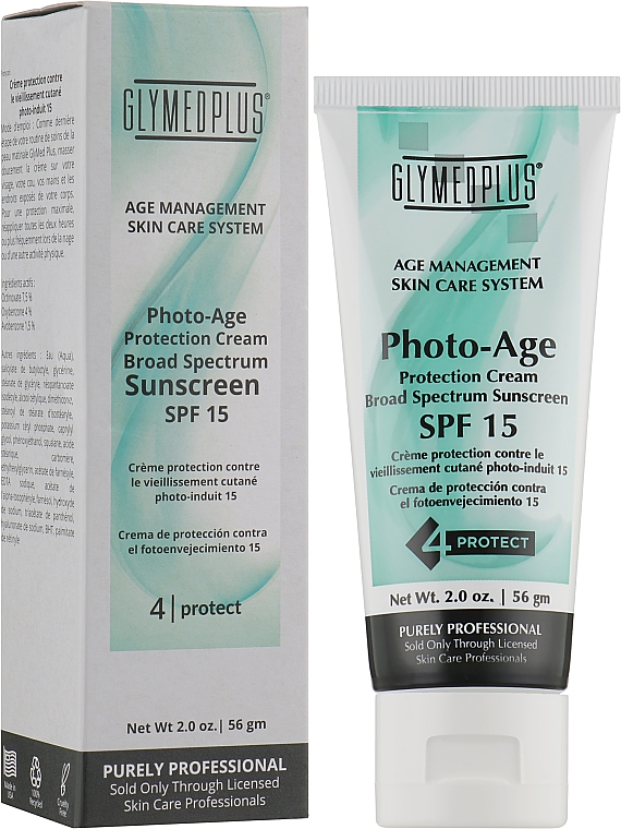 Защитный крем от фотостарения SPF 15 - GlyMed Plus Age Management Photo-Age Protection Cream SPF 15 — фото N2