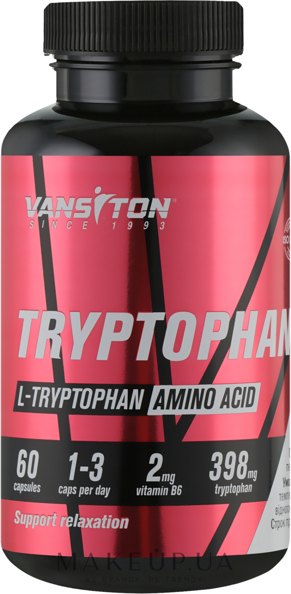 Харчова добавка "Триптофан" - Vansiton Tryptophan — фото 60шт