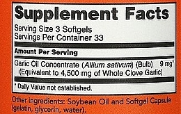 Капсули "Часникова олія", 1500 mg - Now Foods Garlic Oil — фото N3