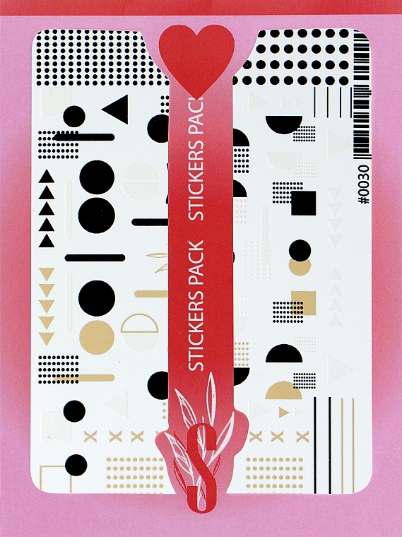 Дизайнерские наклейки для ногтей "Color 0030" - StickersSpace  — фото N1