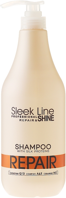 Шампунь для поврежденных волос - Stapiz Sleek Line Repair Shampoo — фото N4