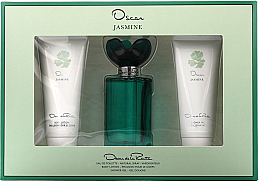 Духи, Парфюмерия, косметика Oscar de la Renta Jasmine - Набор (edt/100ml + b/lol/100ml + sh/gel/100ml)