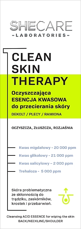 Очищувальна есенція для тіла - SheCare Clean Skin Therapy — фото N1