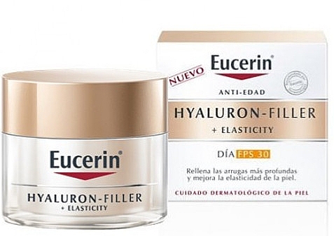 Денний крем проти зморщок - Eucerin Hyaluron-Filler + Elasticity Day Cream SPF30 — фото N1