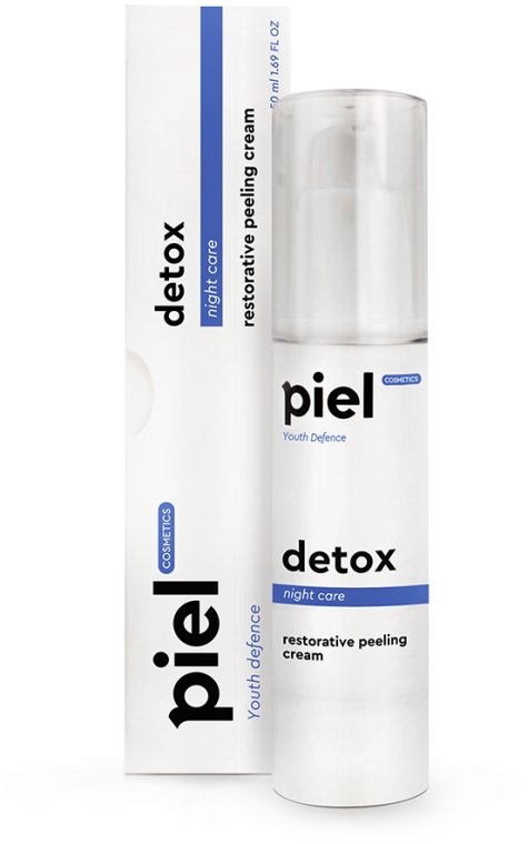 Нічний регенеруючий крем з пілінг-ефектом - Piel cosmetics Specialiste Silver Cream Detox