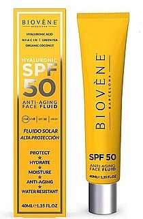 Антивіковий флюїд для обличчя - Biovene Anti-Aging Facial Fluid SPF50 — фото N1