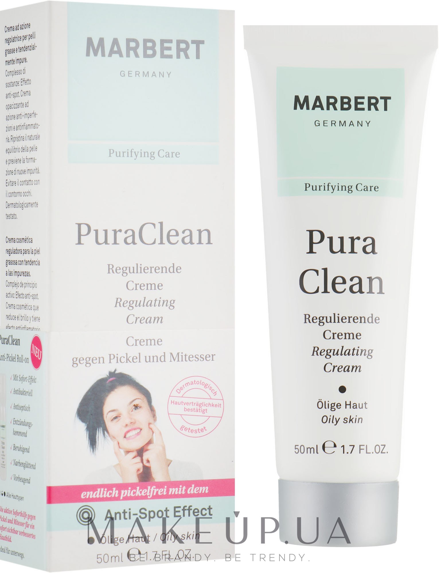 Крем для жирной кожи - Marbert Purifying Care Pura Clean Regulierende Creme — фото 50ml