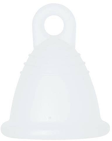 Менструальна чаша з петлею, розмір S, прозора - MeLuna Sport Shorty Menstrual Cup Ring — фото N1