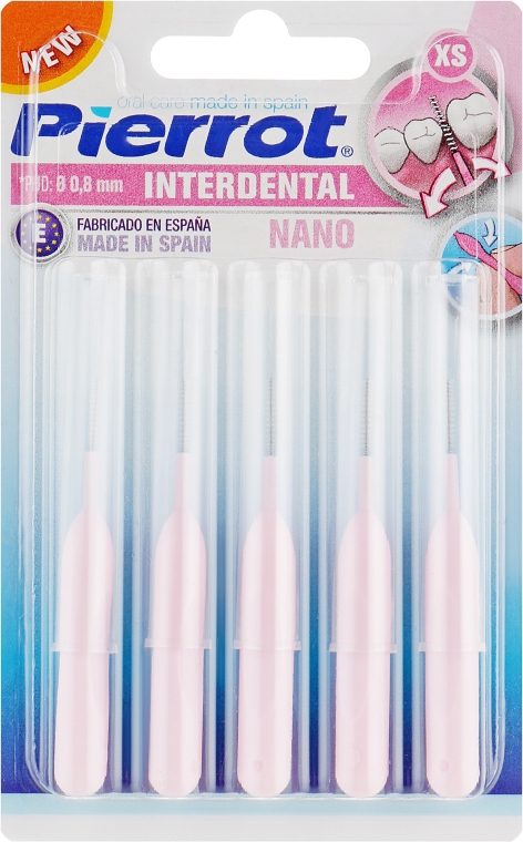 Міжзубні йоржики 0.8 мм - Pierrot Interdental Nano — фото N1