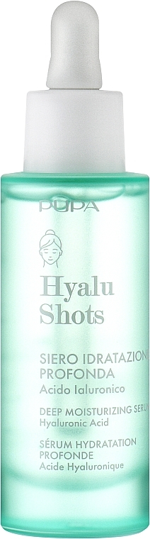 Зволожувальна сироватка для обличчя з гіалуроновою кислотою - Pupa Hyalu Shots Deep Hydration Serum — фото N1