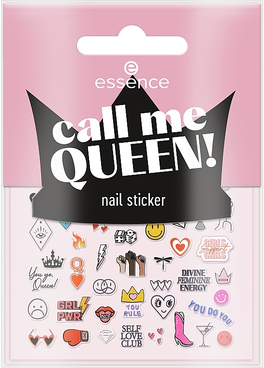Наклейки для ногтей - Essence Call Me Queen! Nail Sticker — фото N1