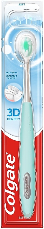 Зубна щітка, м'яка, м'ятна - Colgate 3D Density Soft Toothbrush — фото N2
