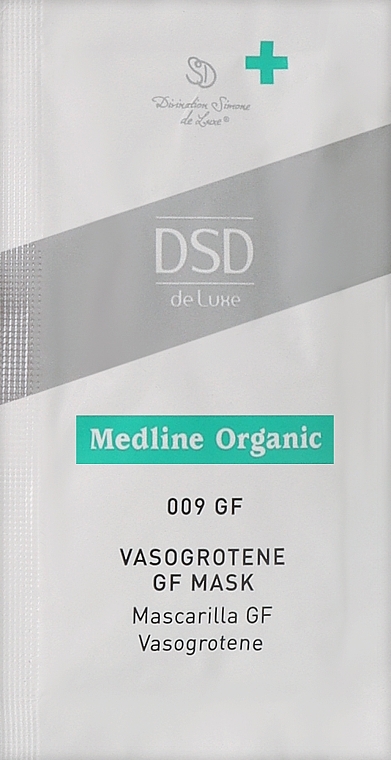 Маска "Вазогротен" с факторами роста №009 - Simone DSD de Luxe Medline Organic Vasogrotene Gf Mask (мини) — фото N1