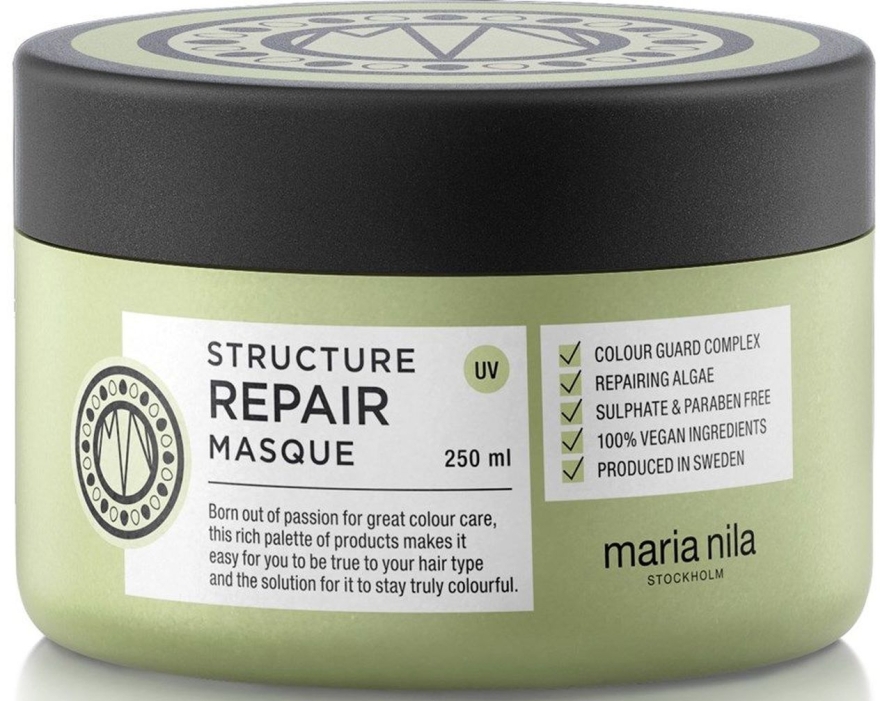 Маска для сухого і пошкодженого волосся - Maria Nila Structure Repair Masque — фото N1