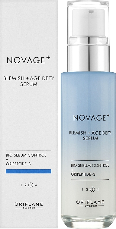 Сироватка для проблемної шкіри обличчя - Oriflame Novage+ Blemish + Age Defy Serum — фото N2