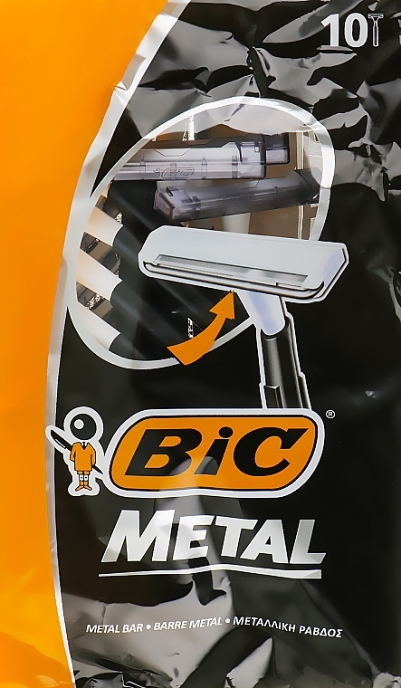 УЦІНКА Чоловічий станок для гоління "Metal", 10 шт. - Bic * — фото N1