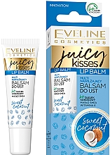 Бальзам для губ "Солодкий кокос" - Eveline Cosmetics Juicy Kisses Sweet Coconut Lip Balm — фото N1
