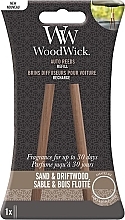 Духи, Парфюмерия, косметика Аромадиффузор для авто (картридж) - Woodwick Sand & Driftwood Auto Reeds Refill 