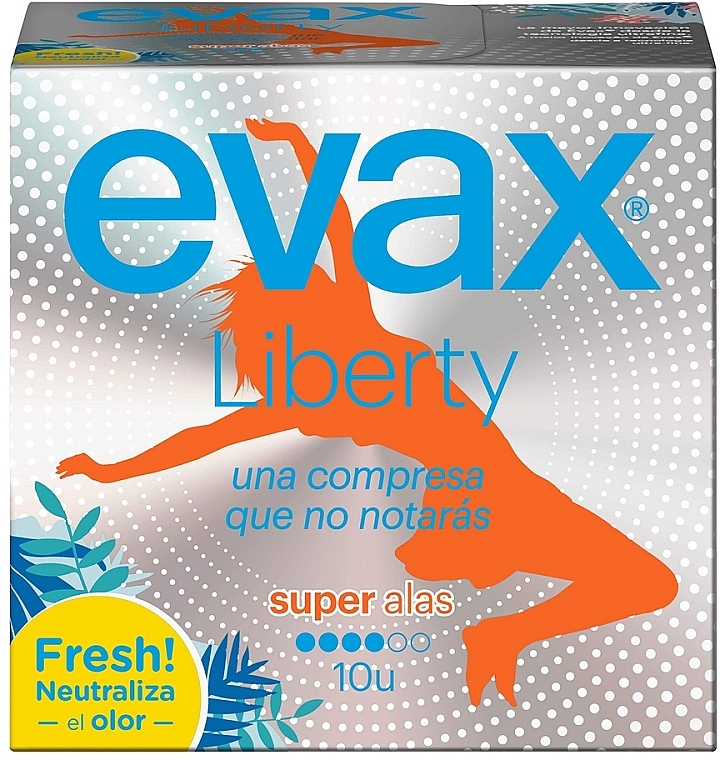 Гигиенические прокладки "Супер", с крылышками, 10шт - Evax Liberty — фото N1