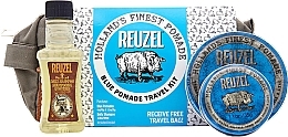 Парфумерія, косметика Набір - Reuzel Blue Pomade Travel Kit (h/pomade/113g + h/pomade/35g + shm/100ml + bag/1pcs)